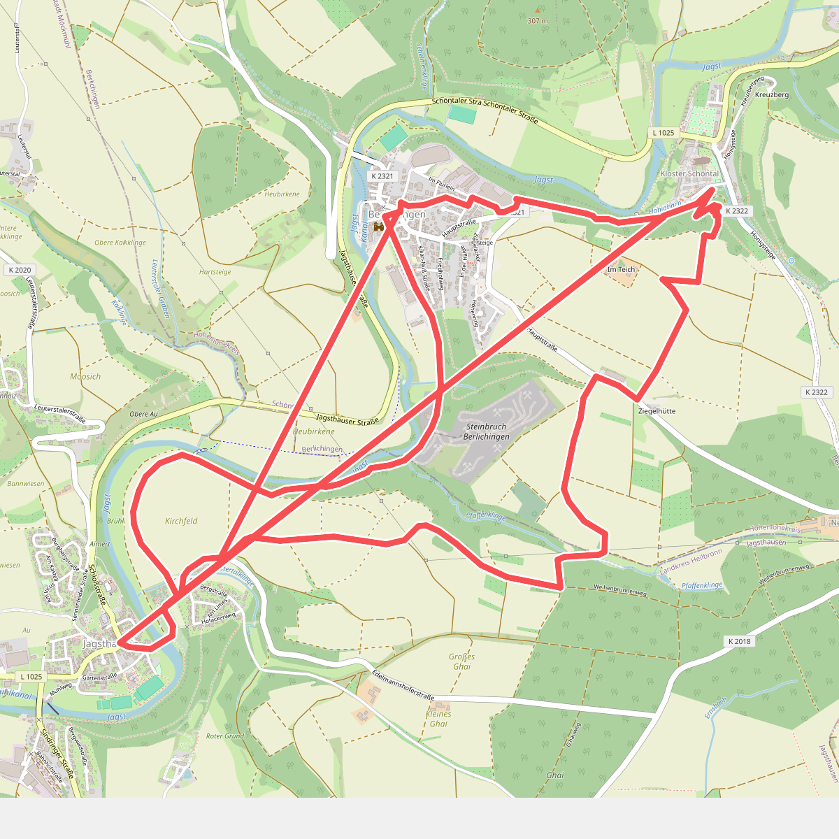 Rundwanderweg Schöntal - Jagsthausen