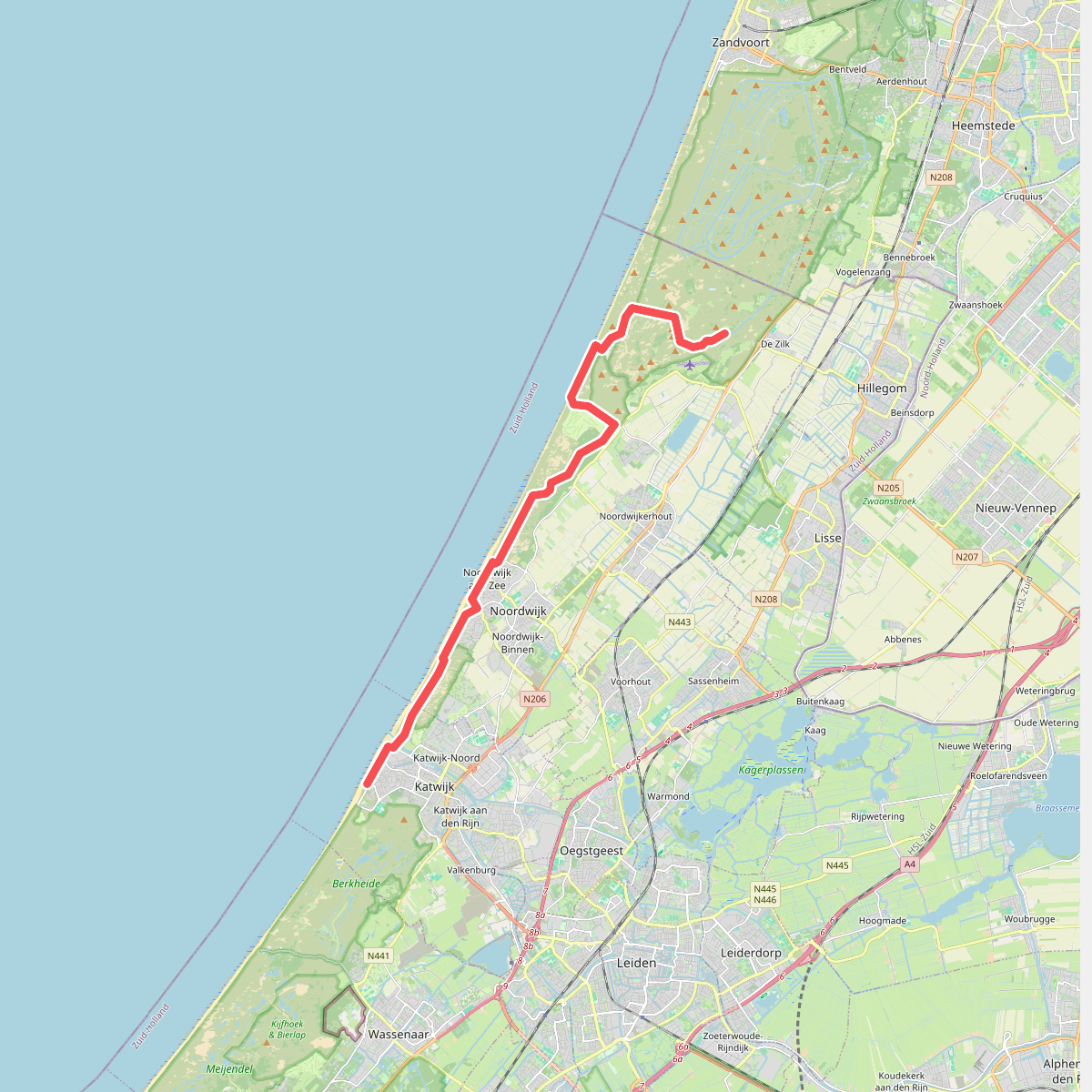 Katwijk aan Zee - De Zilk · Nederlands Kustpad 2 etappe 4