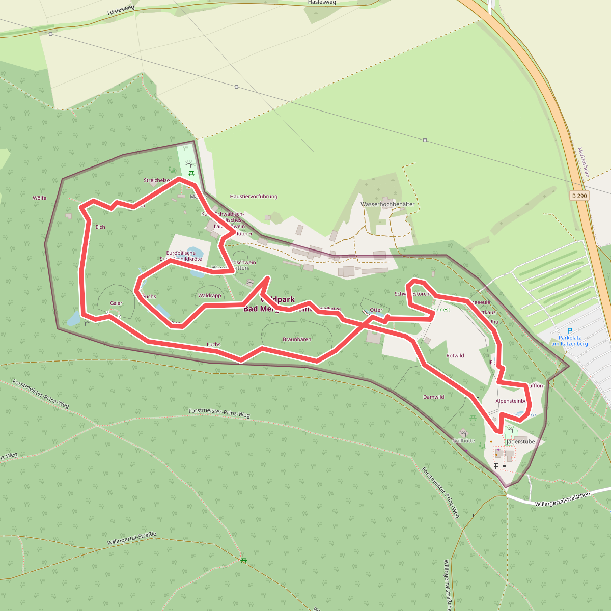 Rundweg Tierpark