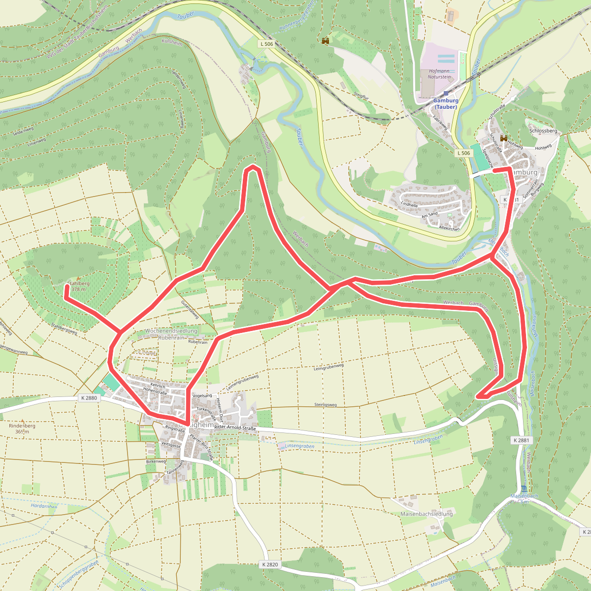 Rundwanderweg Gamburg 2