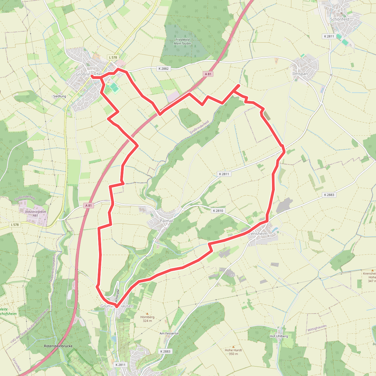 Liebliches Taubertal – Rundwanderweg 11 – Zum Doppeloktogon