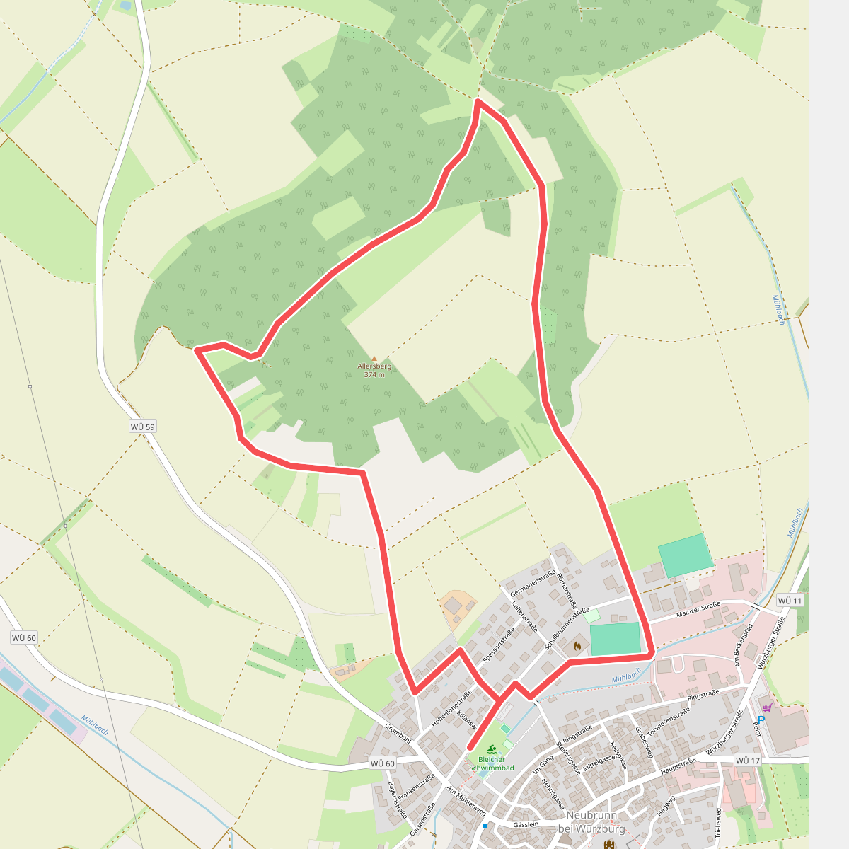 Wandern & Nordic Walking rund um Neubrunn - Allersberg