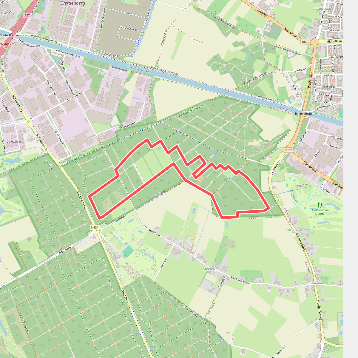 Wandelroute Steenblik Boswachter Dorst