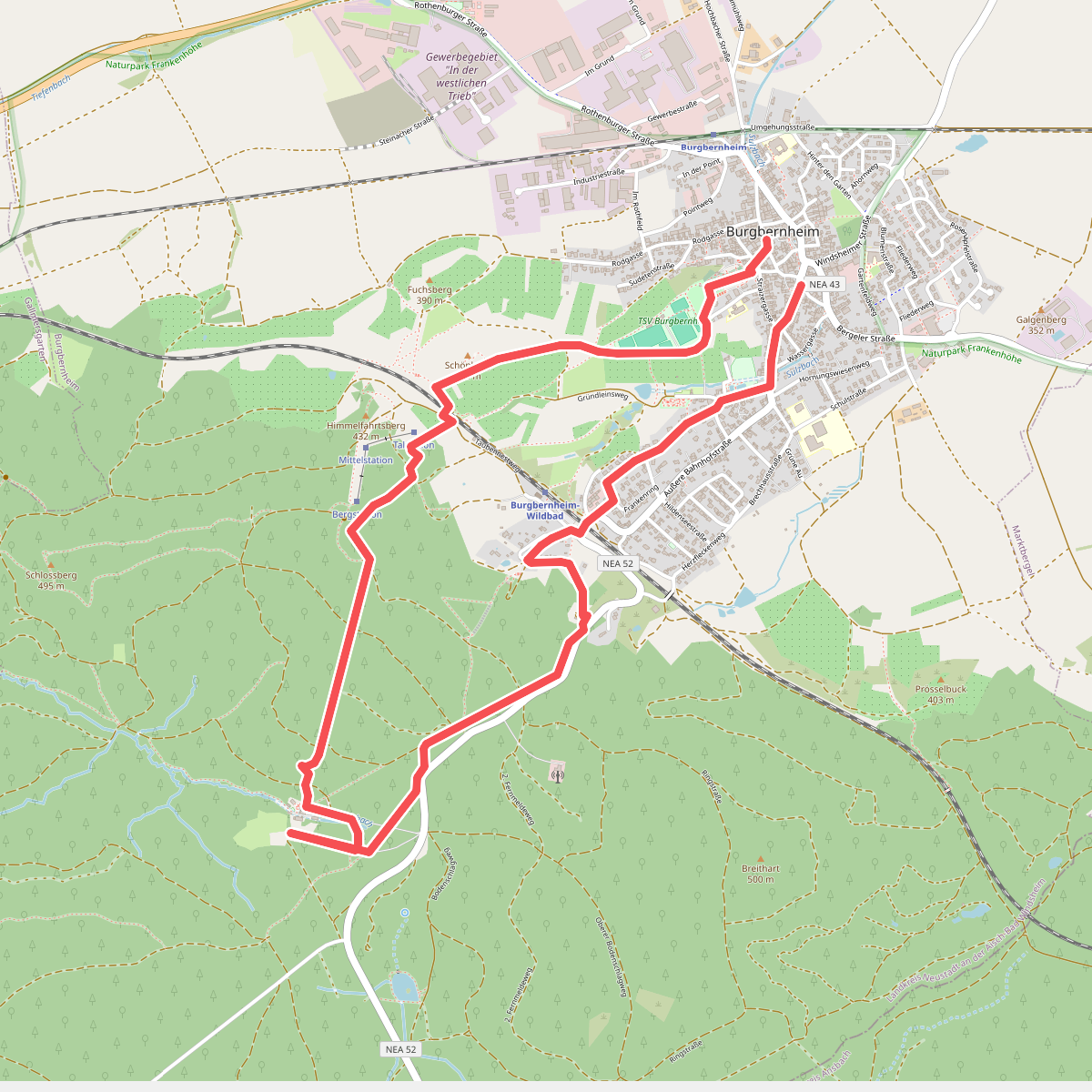 Markgrafenweg Burgbernheim