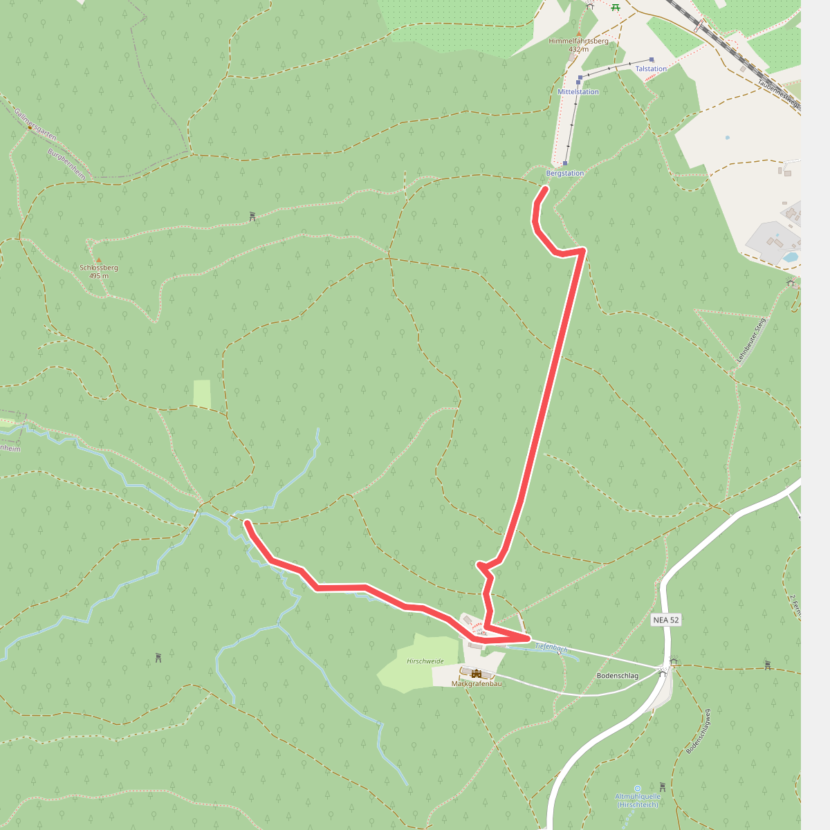 Nordic-Walking-Strecke Schloßberg