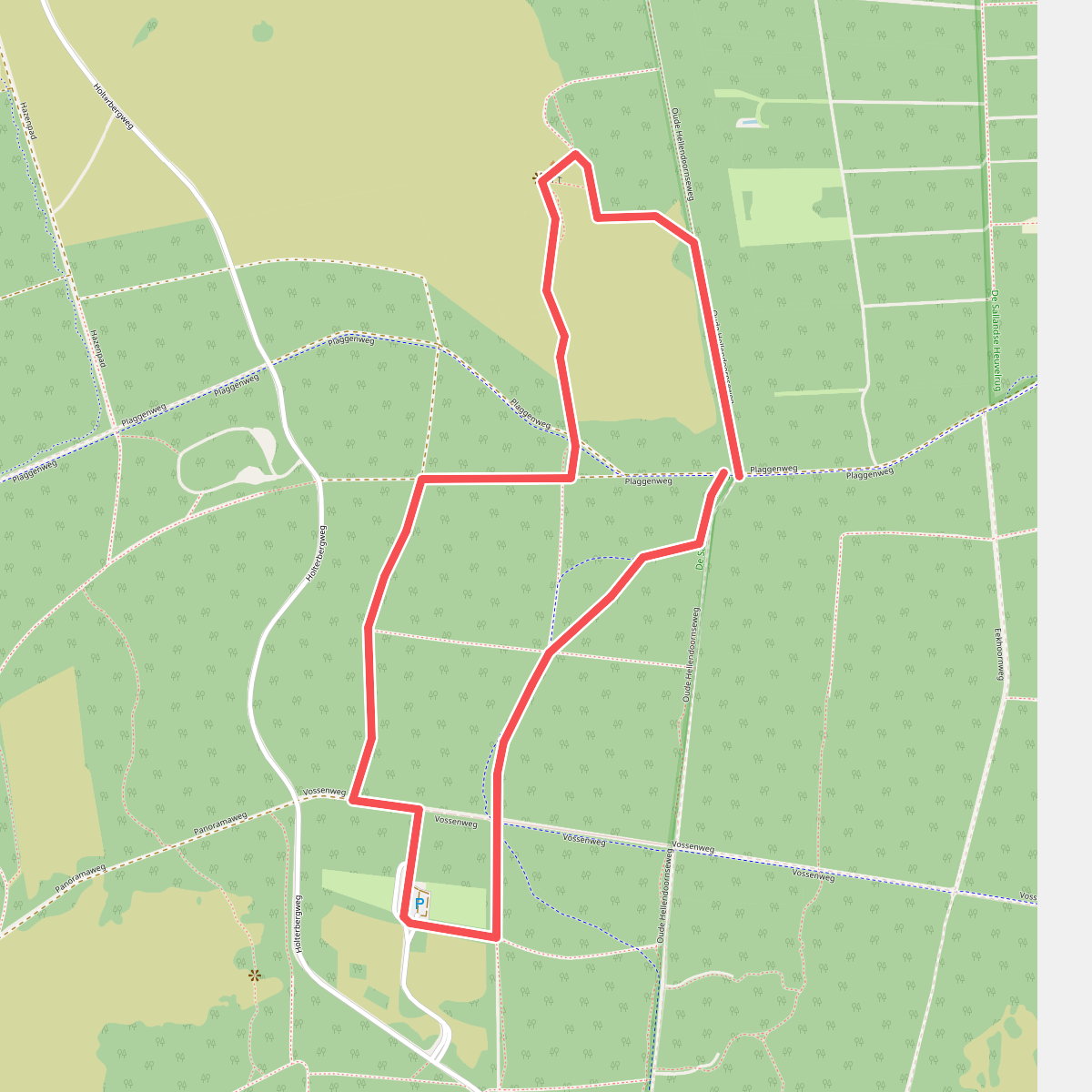 Wandelroute Holterbergwandeling