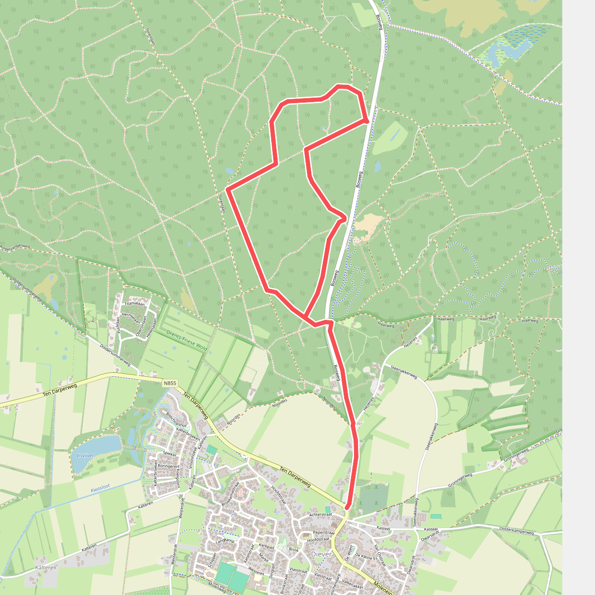Wandelroute Kraaiheide