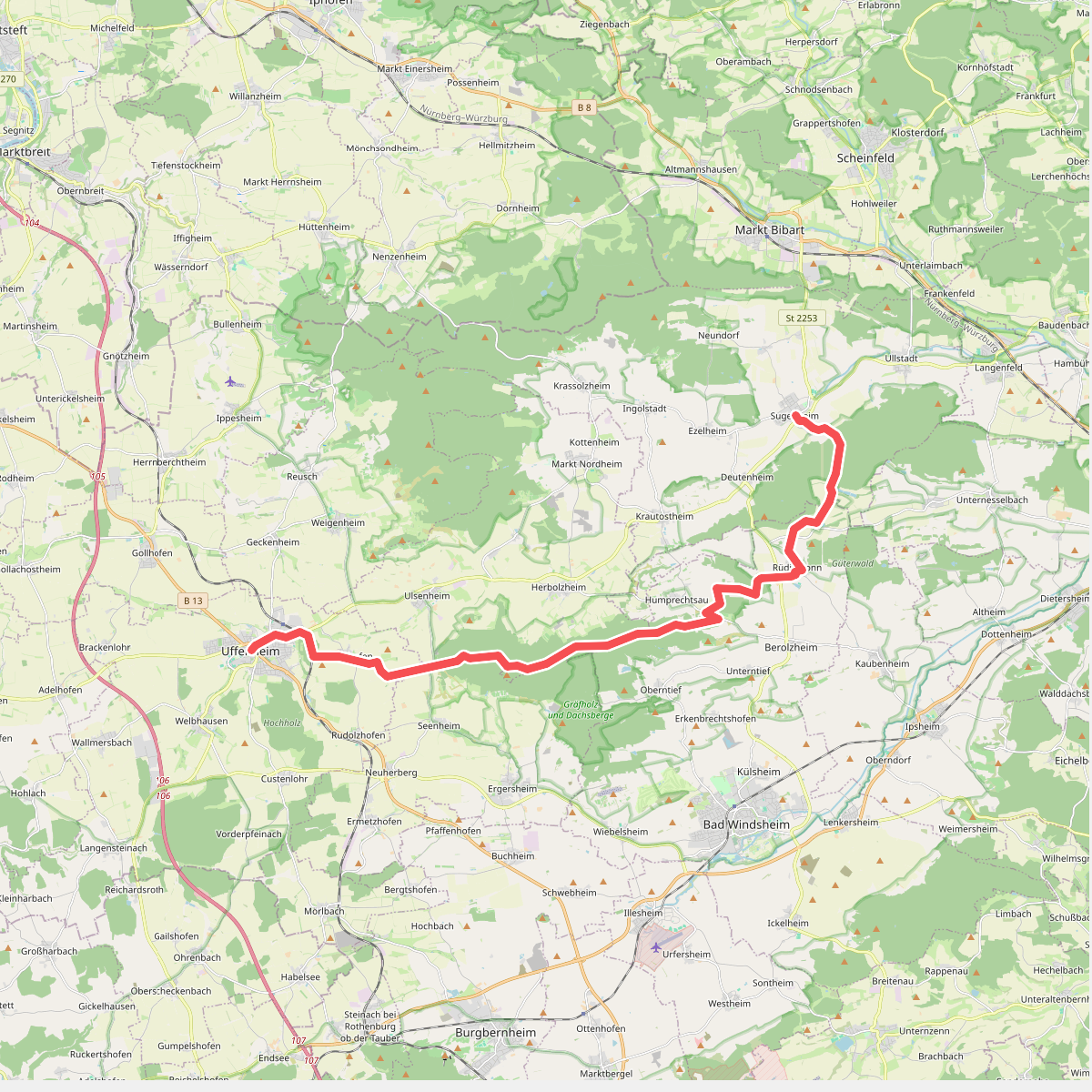 Rotes Dreieck