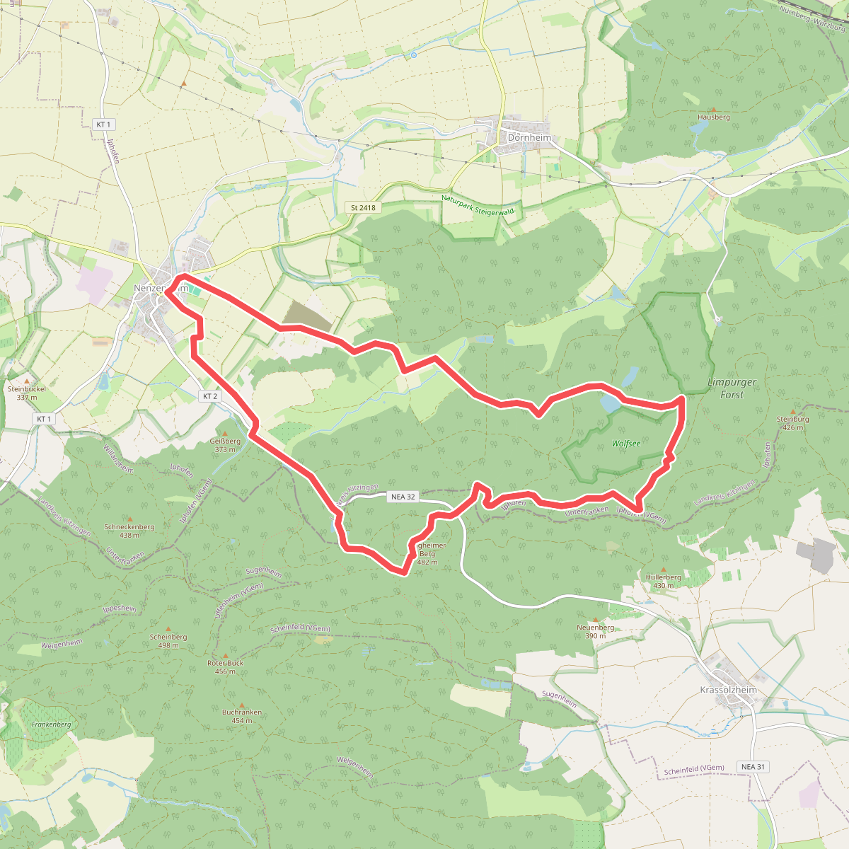 Nenzenheim Rundweg N1
