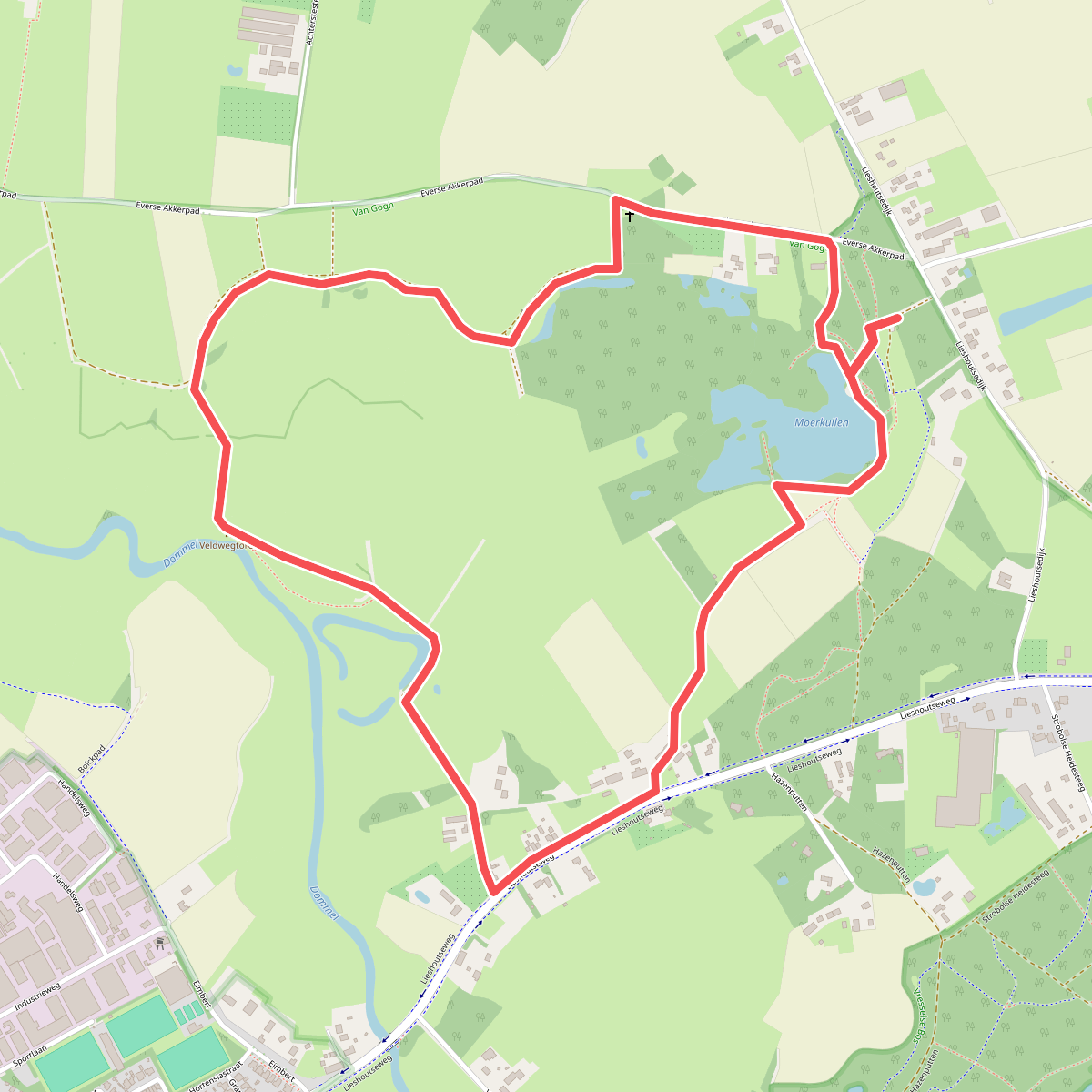 Wandelroute Dommelbeemden Dommeldal
