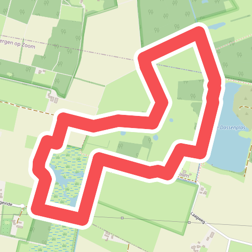 Wandelroute Laarzenpad Halsters Laag