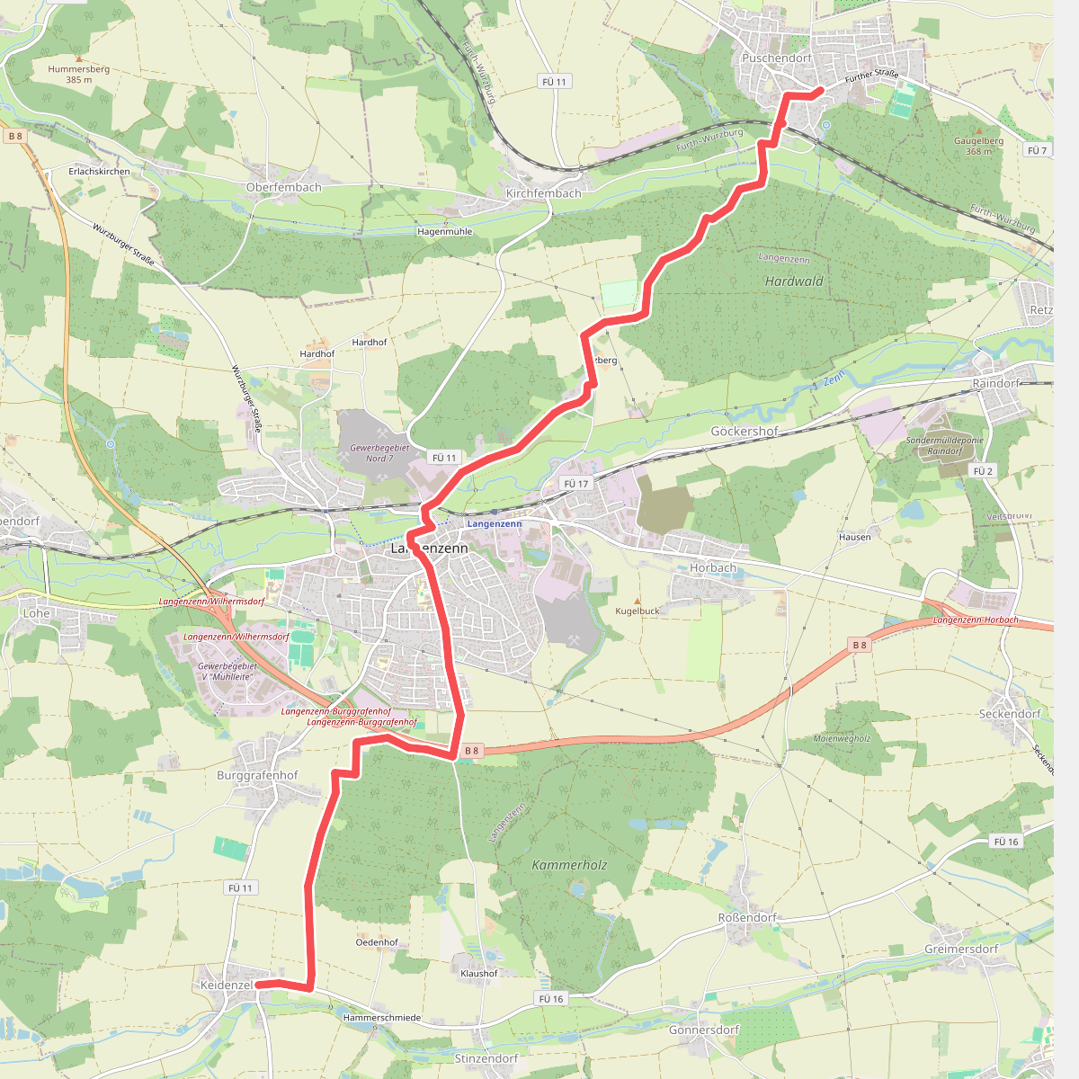Wanderweg Keidenzell - Puschendorf