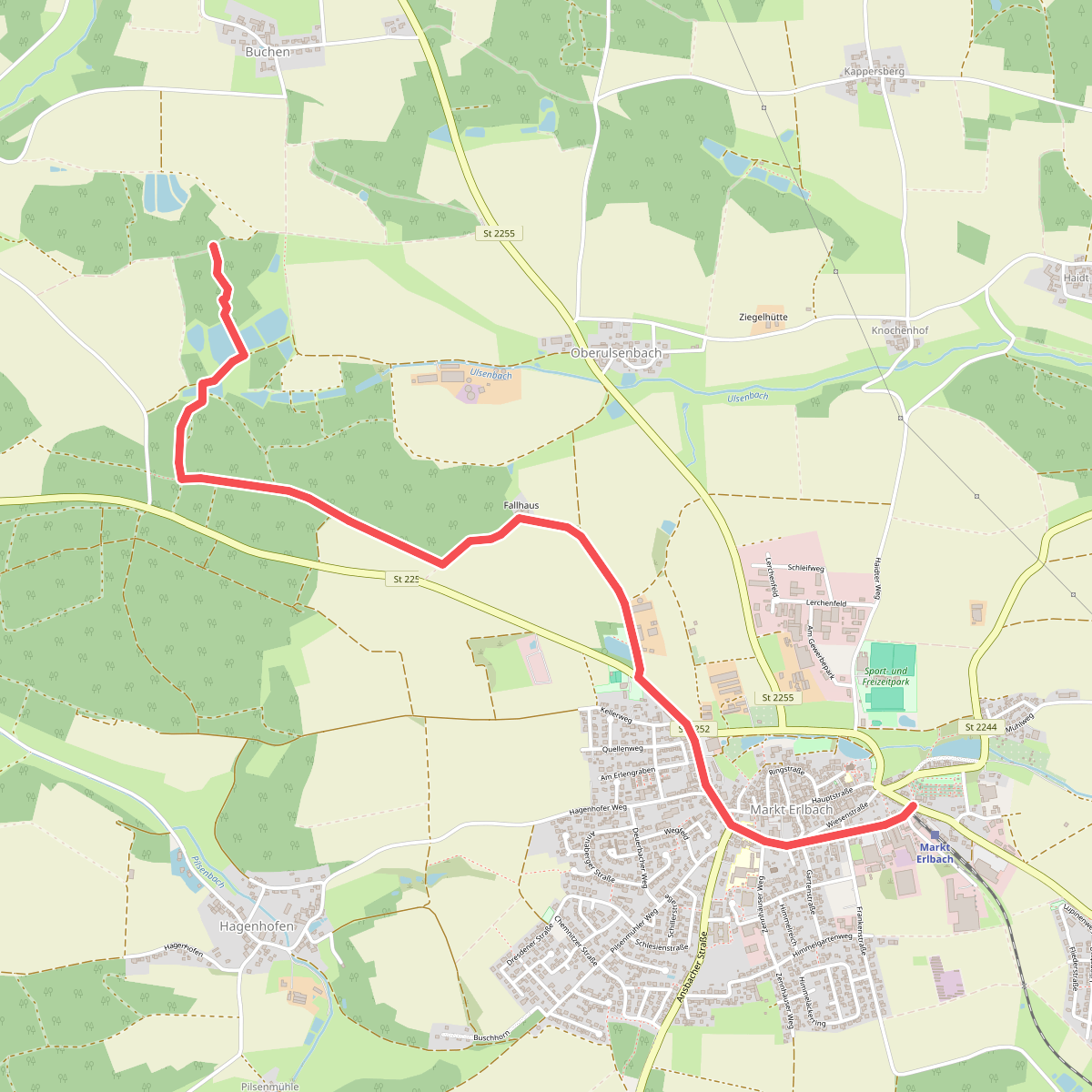 Wanderweg Markt-Erlbach – Klausaurach