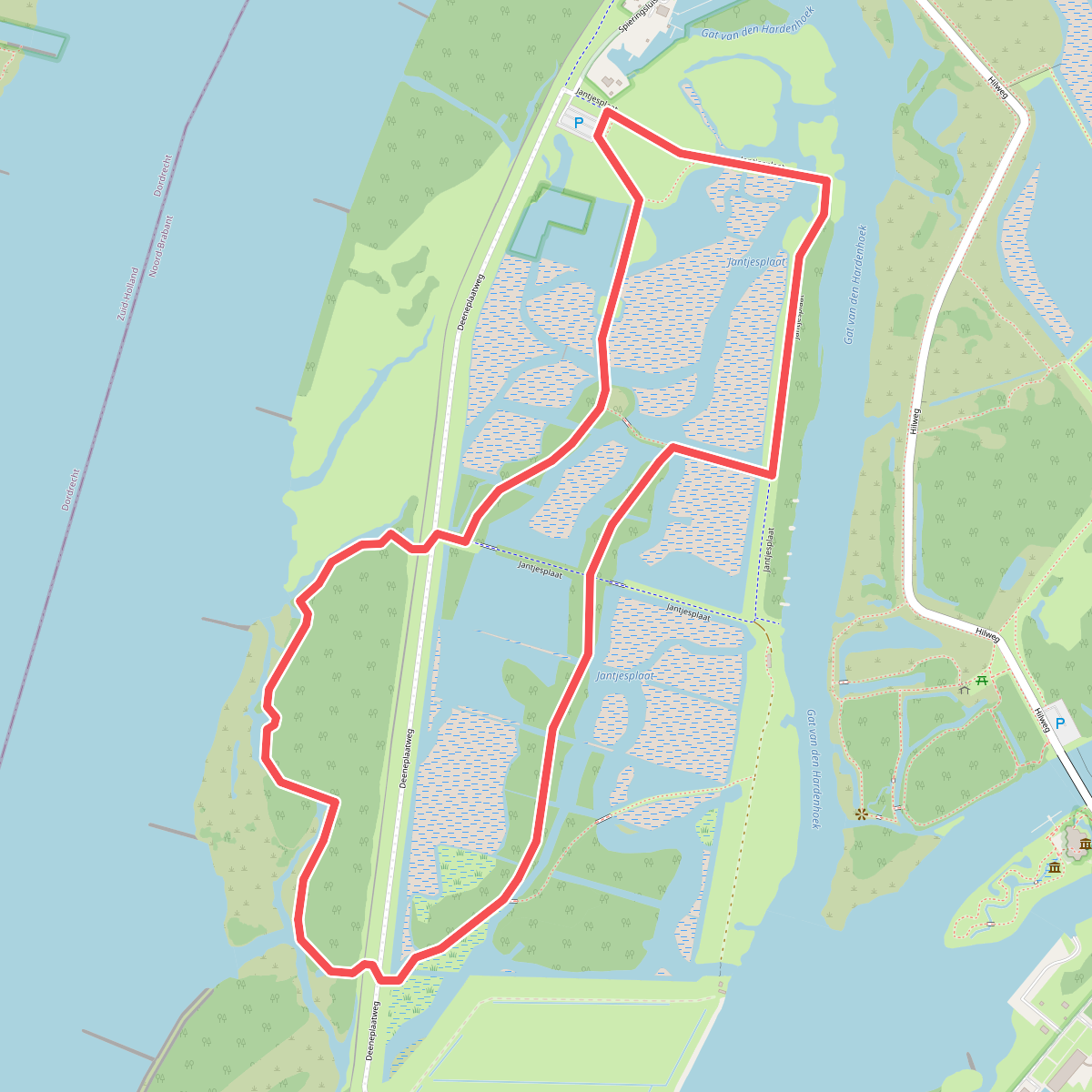 Wandelroute Jantjesplaat