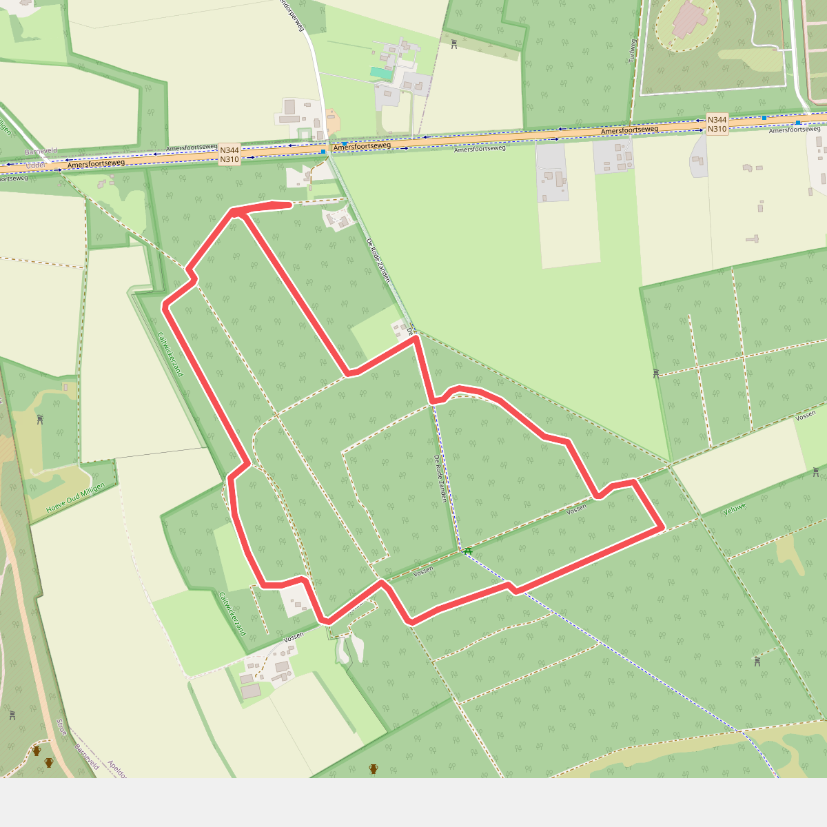 Wandelroute Vossen