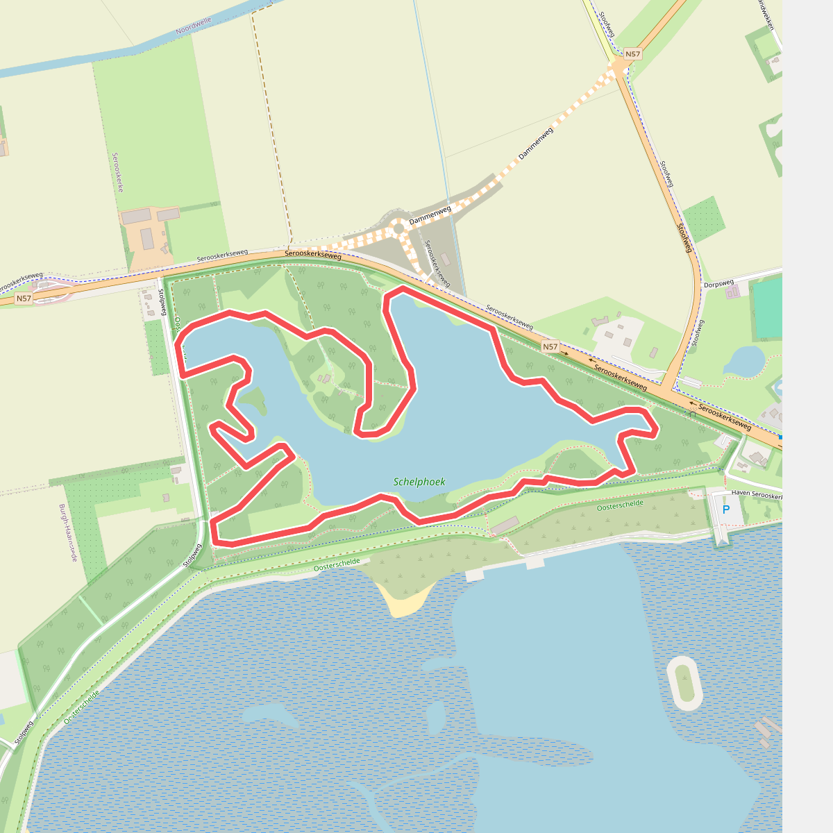 Wandelroute Kreek Schelpenhoek
