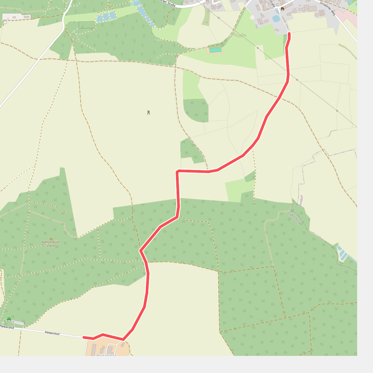Wanderweg Blaue Raute