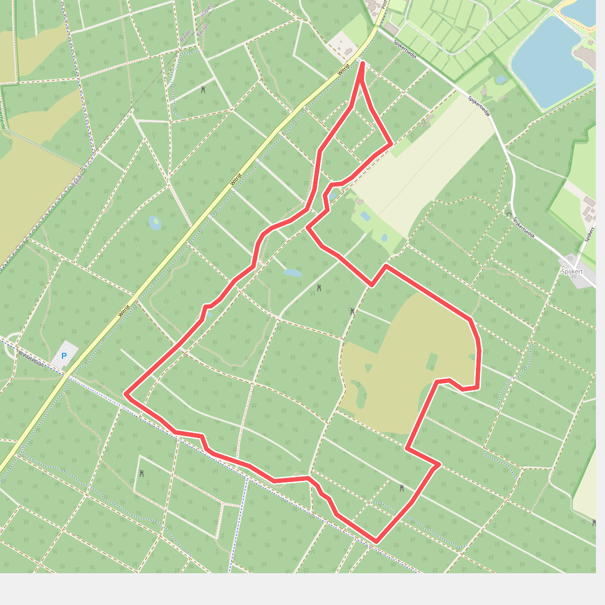 Wandelroute Spijkertse heidewandeling