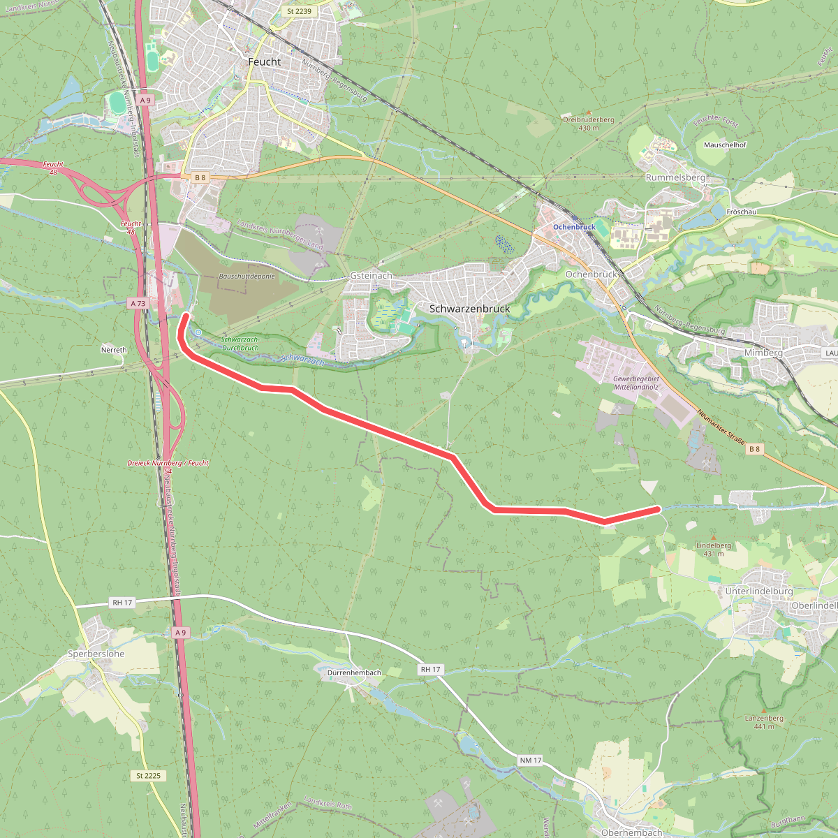 Schwarzenbruck Wanderweg No.2