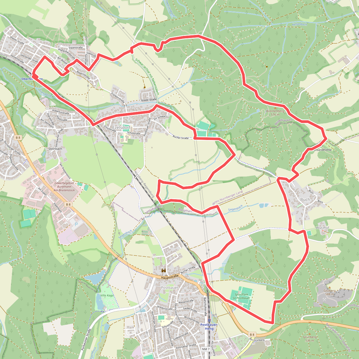 Burgthann Walking Etzelrunde