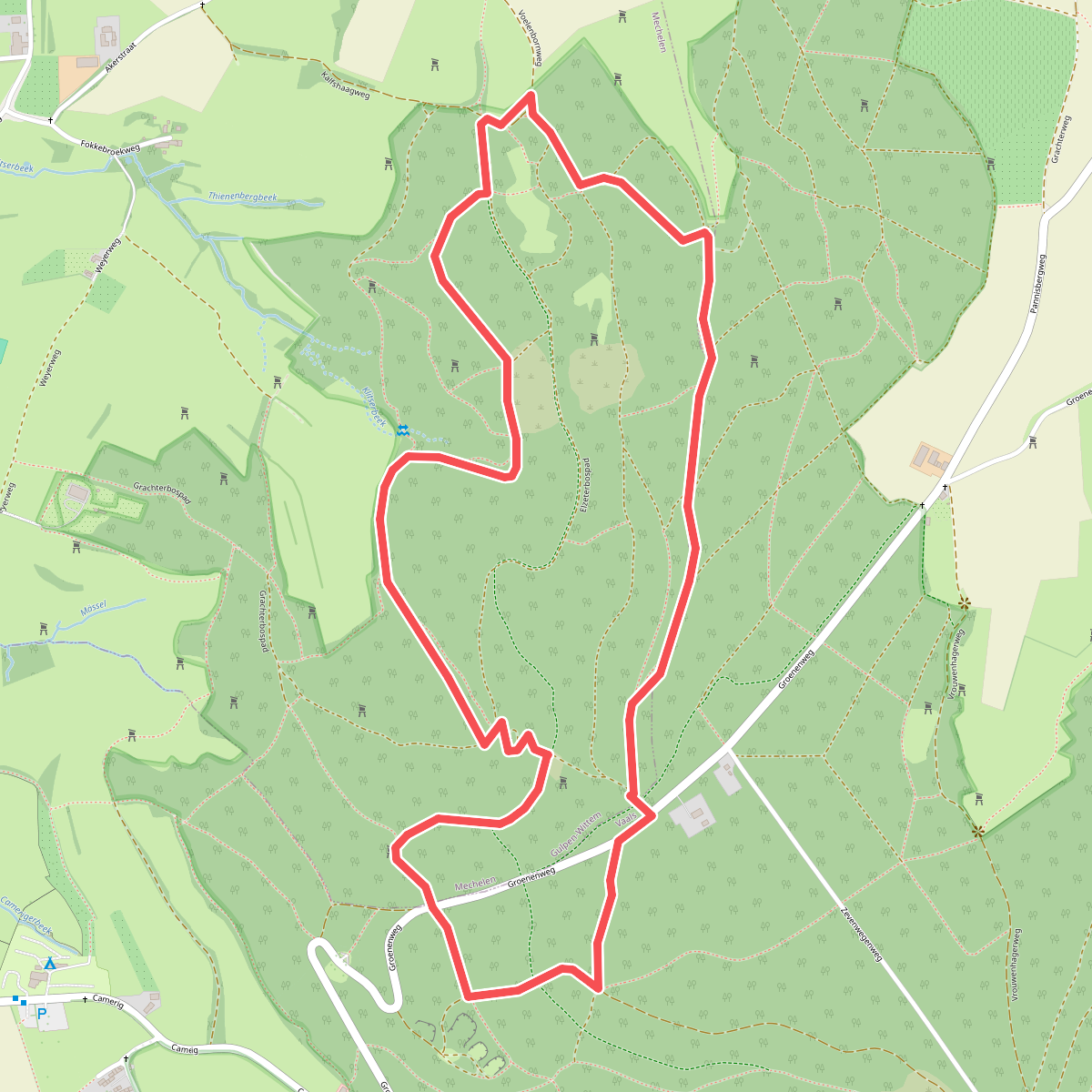 Wandelroute Elzetterbos