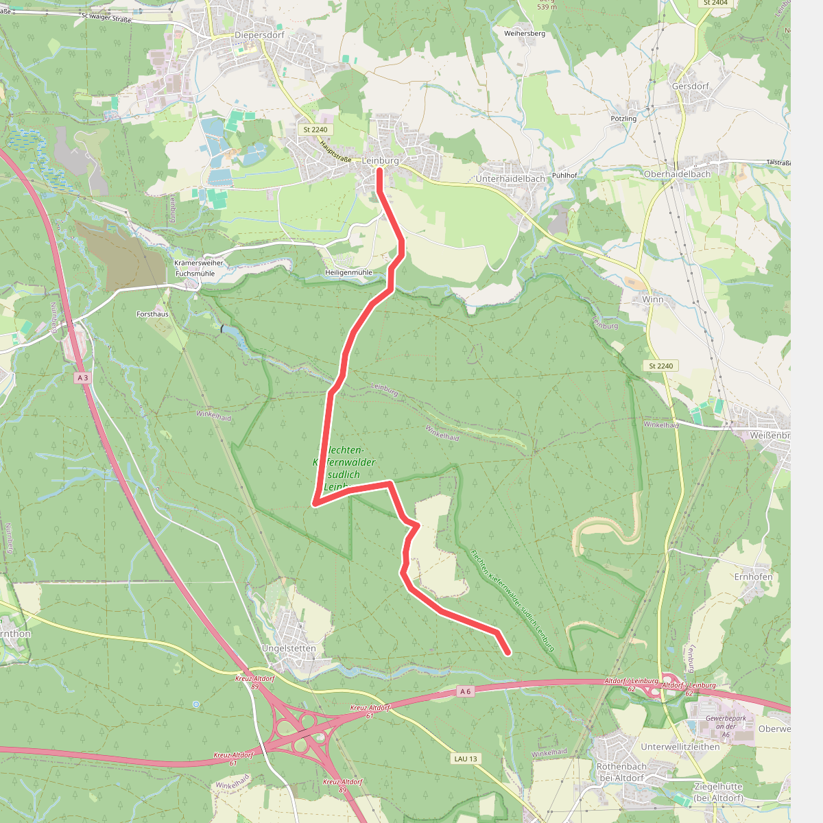Leinburg-Verbindung Dünenweg