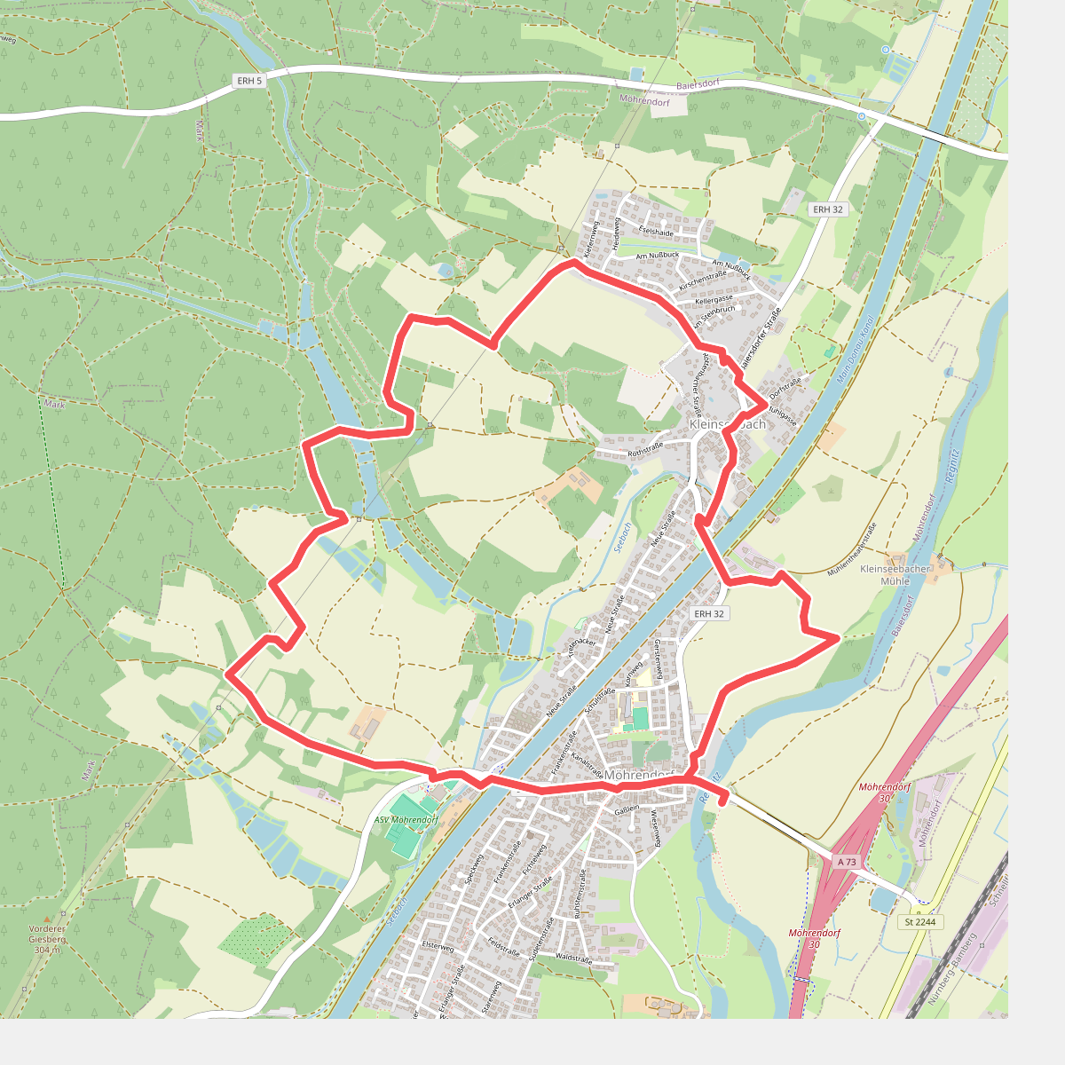 Wanderweg Nördlicher Möhrendorfer Rundweg