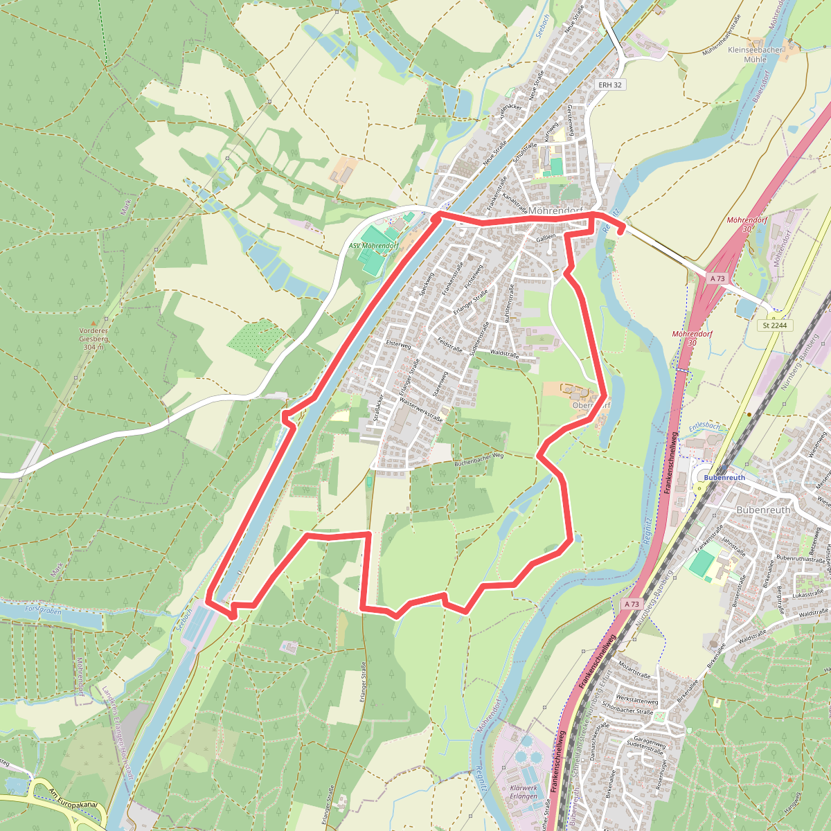Wanderweg Südlicher Möhrendorfer Rundweg