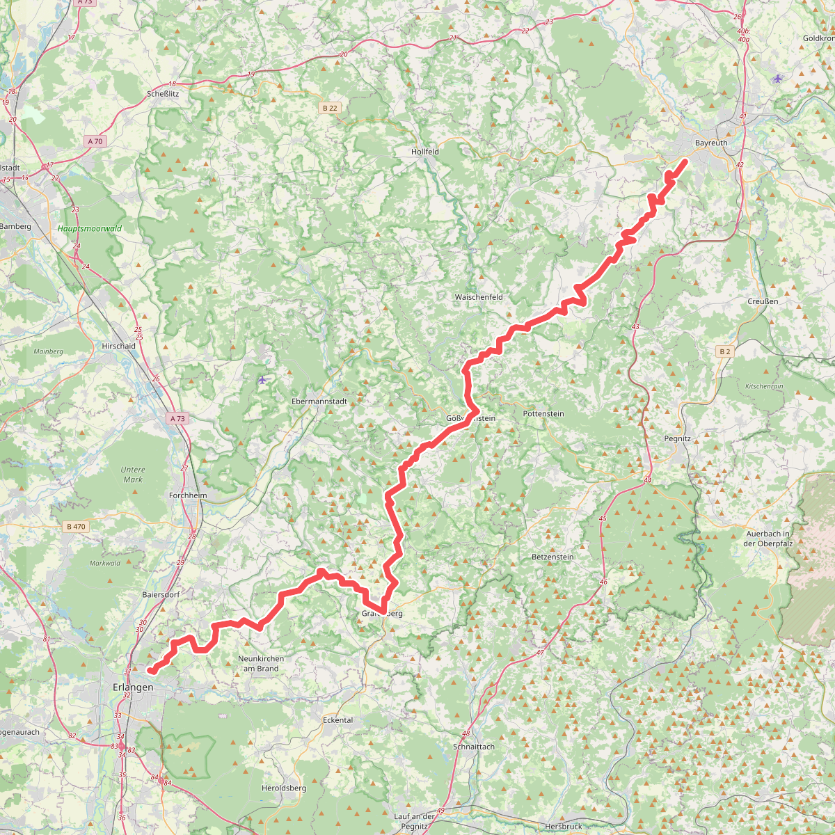 Markgrafenweg Erlangen-Bayreuth