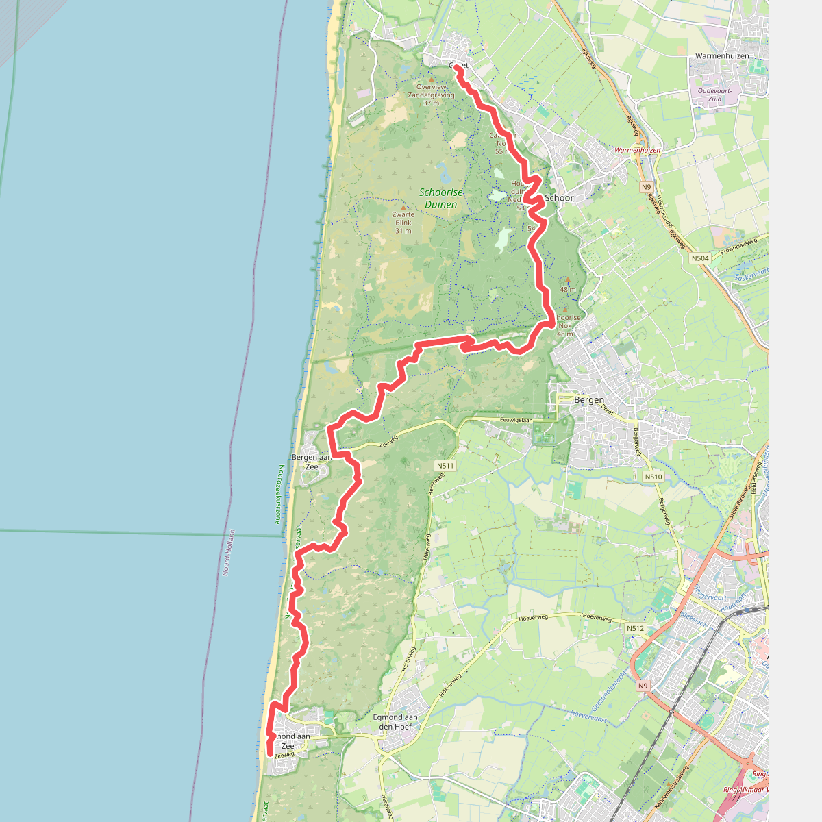 Egmond aan Zee - Groet · Nederlands Kustpad 2 etappe 9