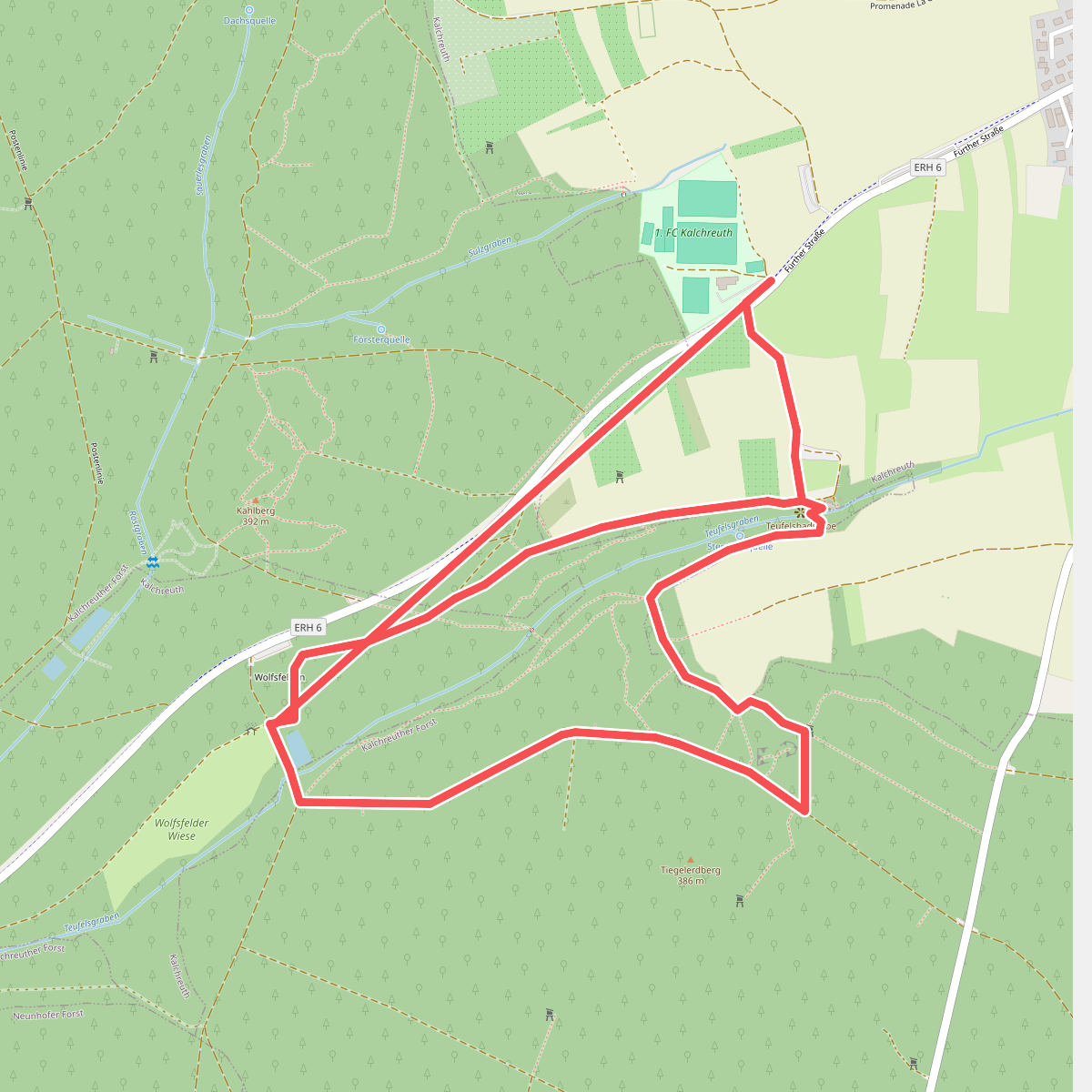 Zur Teufelsbadstube und zur Wolfsfelder Wiese