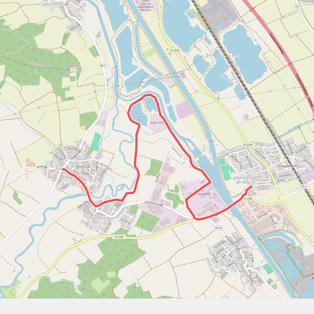 Verbindungsweg Neuses - Trailsdorf - 7-Flüsse-Wanderweg