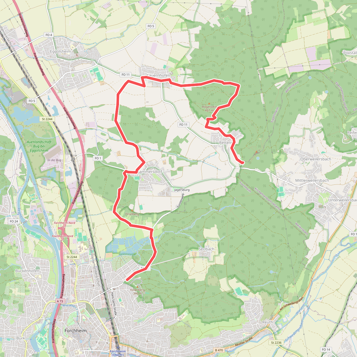 Forchheim-Högelstein-Rettern