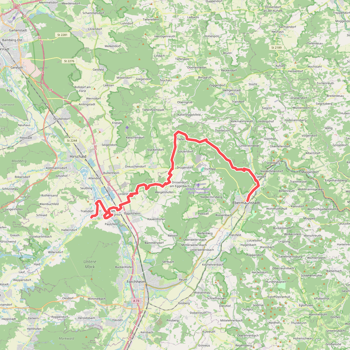 Zielwanderweg Ebermannstadt - Neuses