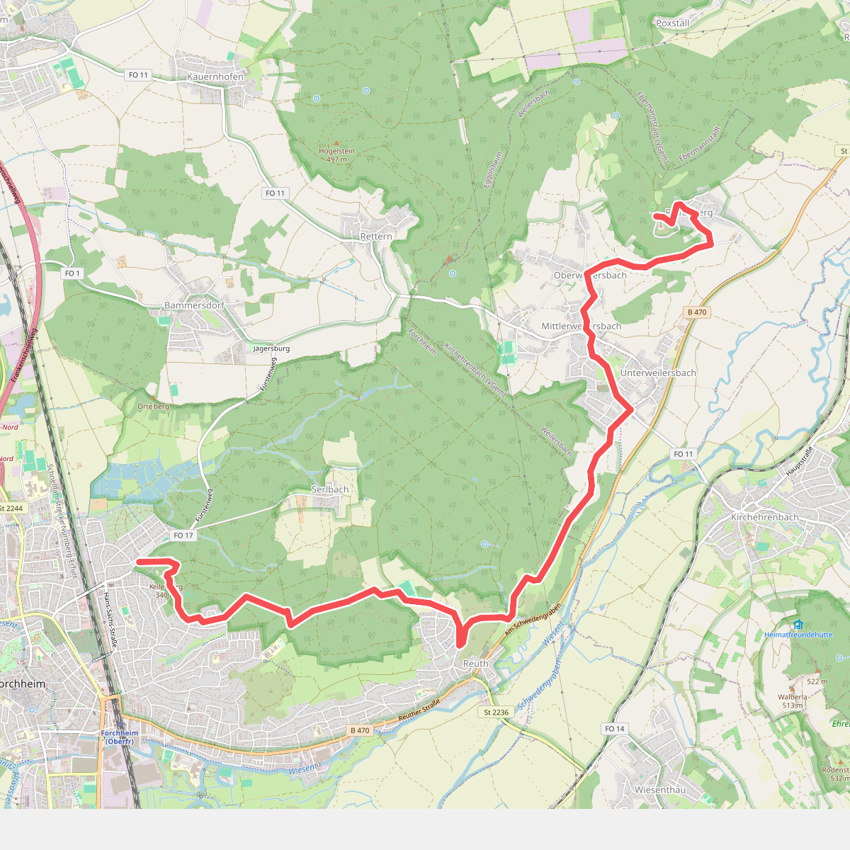Zielwanderweg Forchheim- Reifenberg