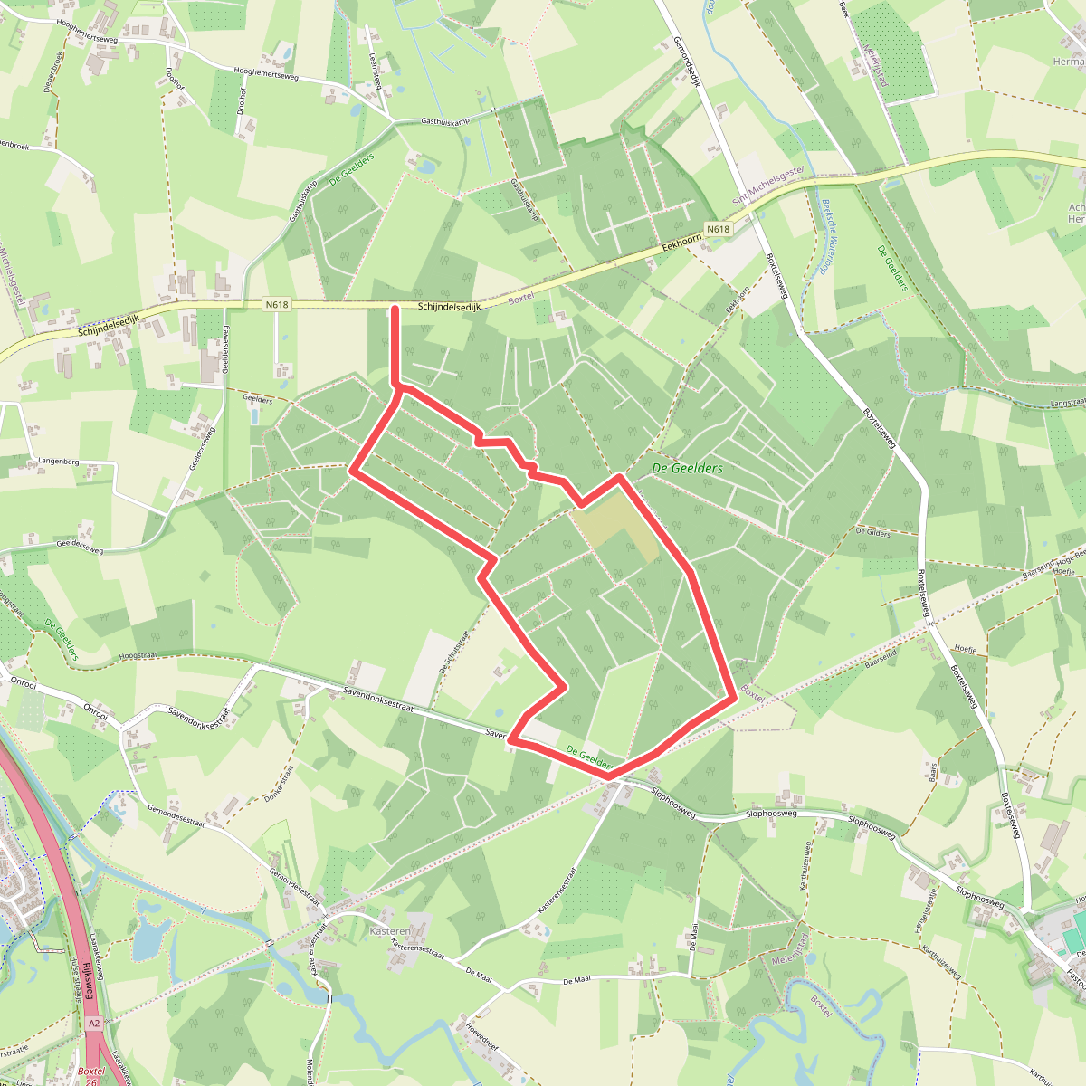 Wandelroute Marggraffroute De Geelders