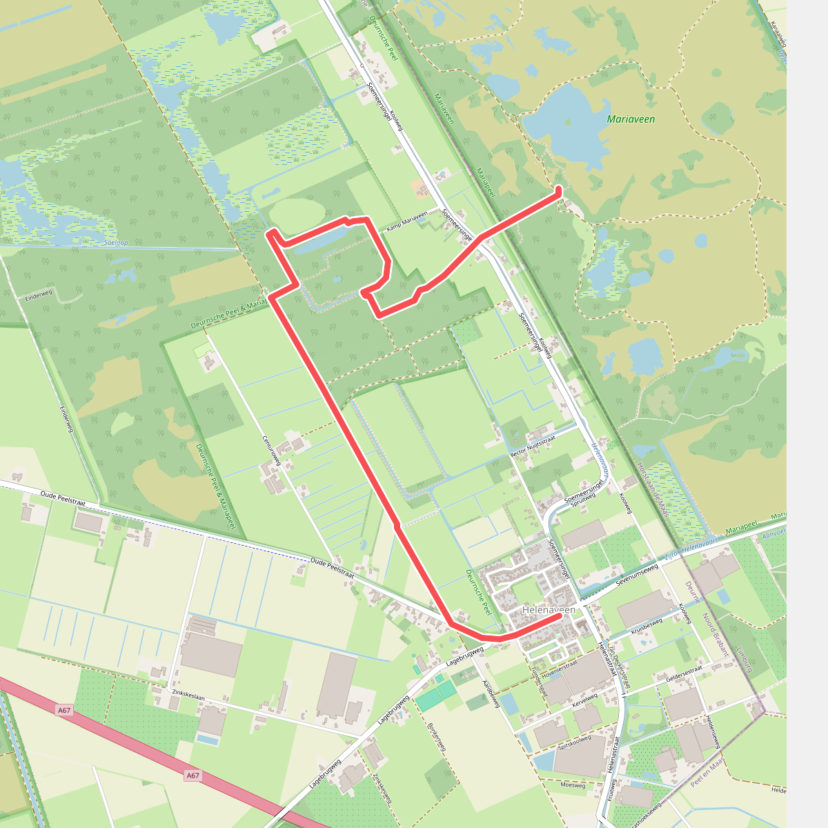 Wandelroute Broemeerbos