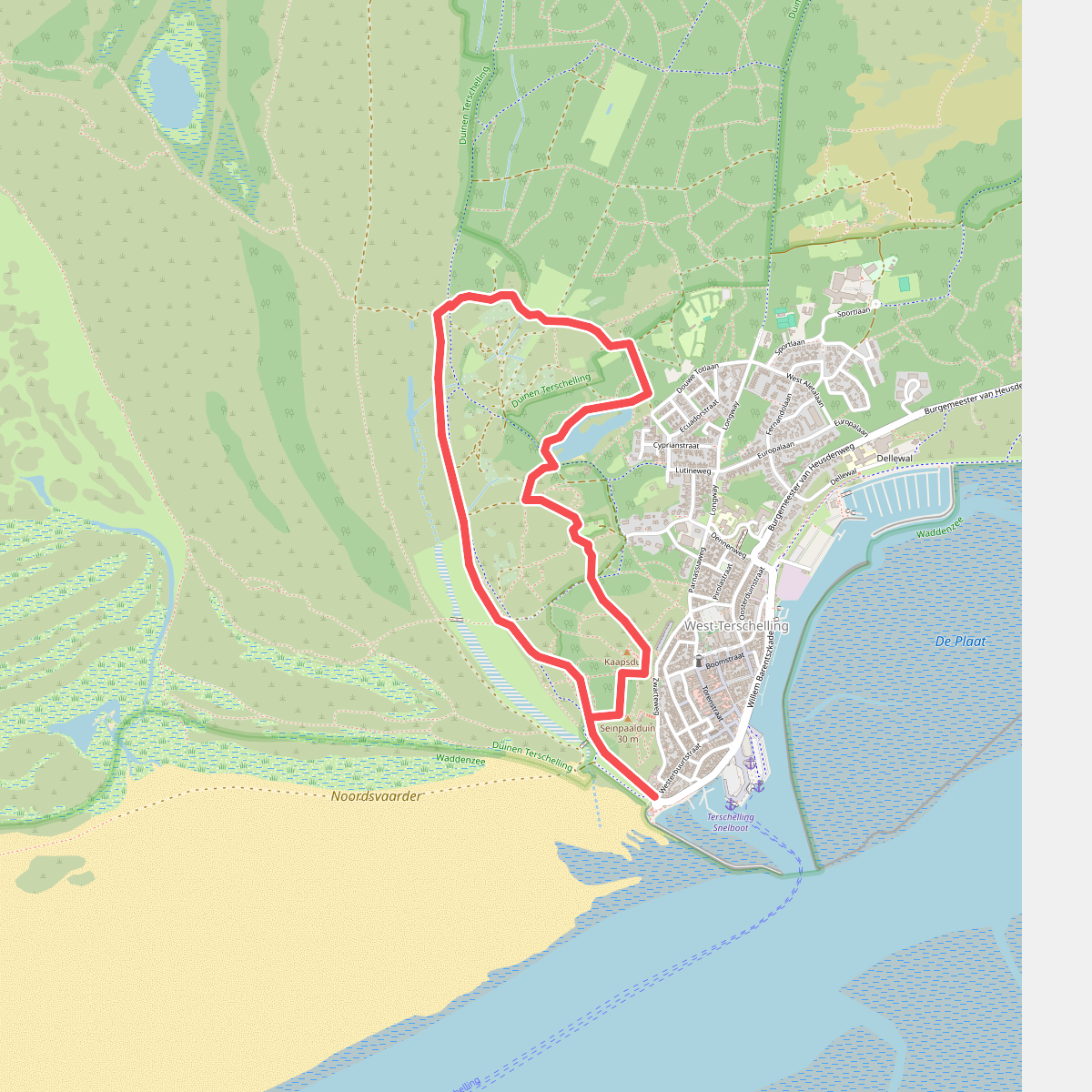 Wandelroute Doodemanskisten en Seinpaalduin