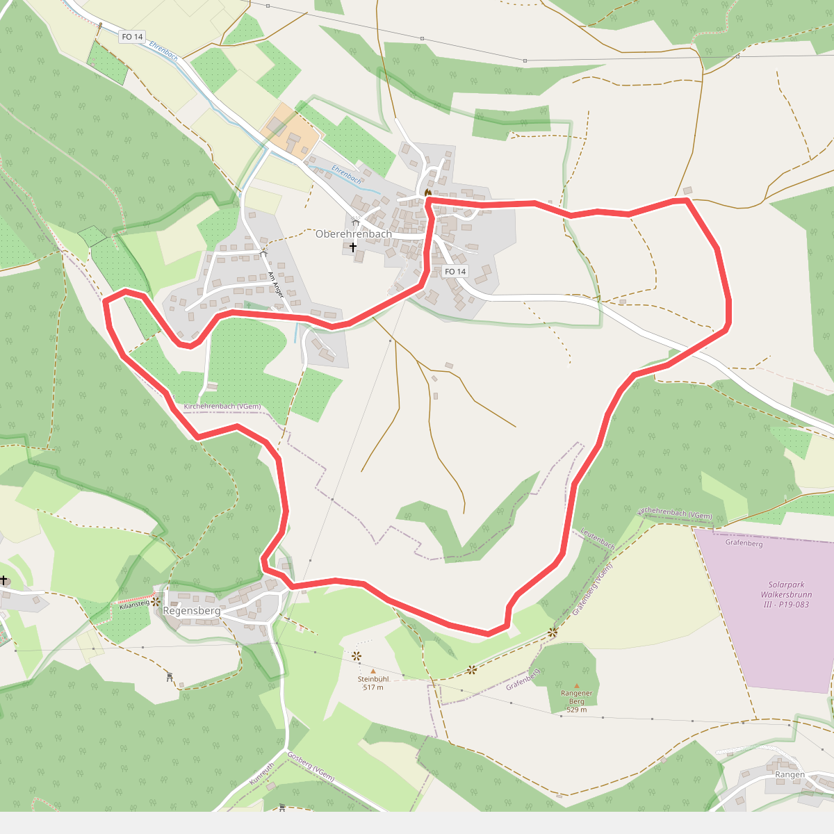 Rundweg Oberehrenbach (Blauer Punkt)