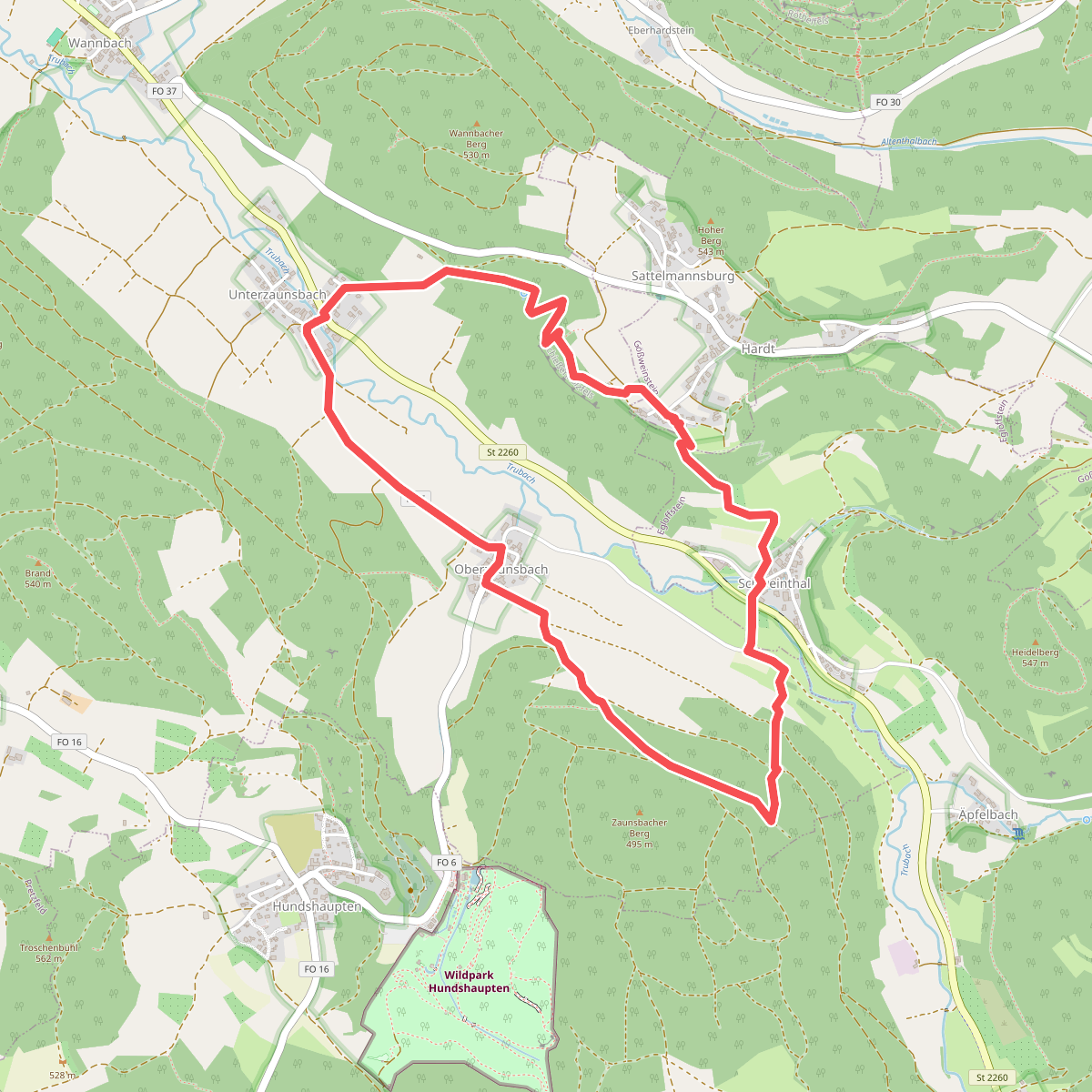 Rundweg Unterzaunsbach-Schweinthal