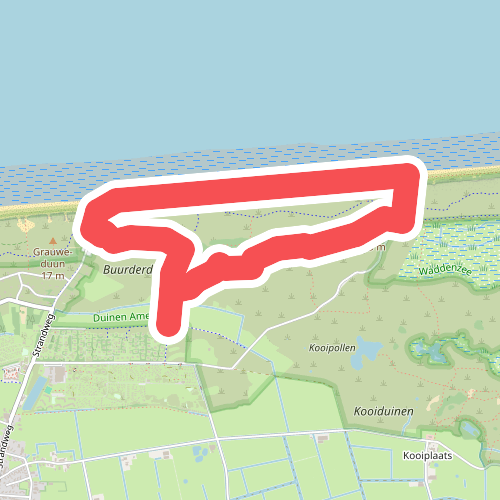 Wandelroute Buurderduinen en Bureblinkert