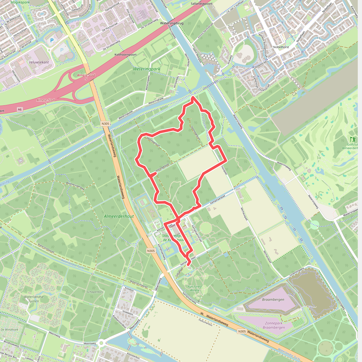 Wandelroute Natuurpad 
