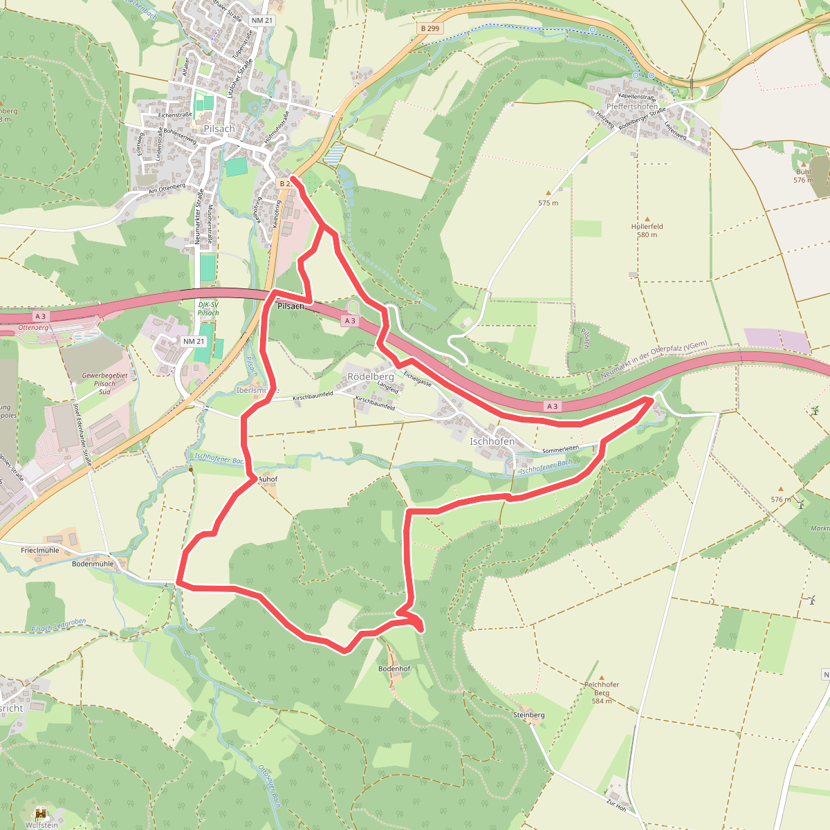 Rundweg Pilsach – Bodenhof