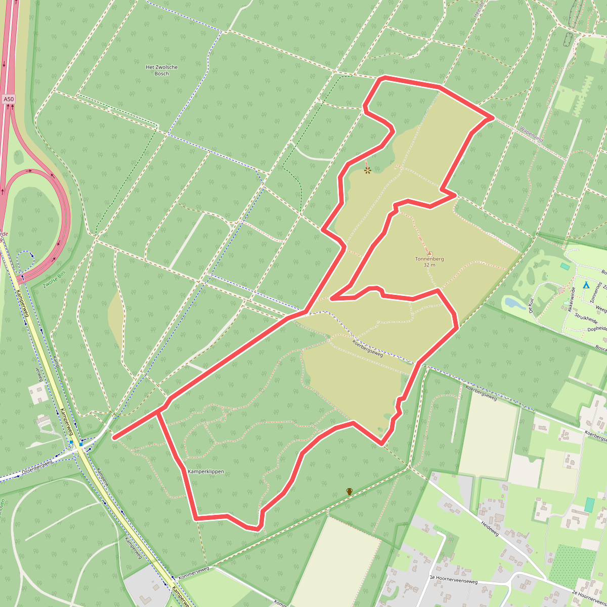Wandelroute Tonnenberg