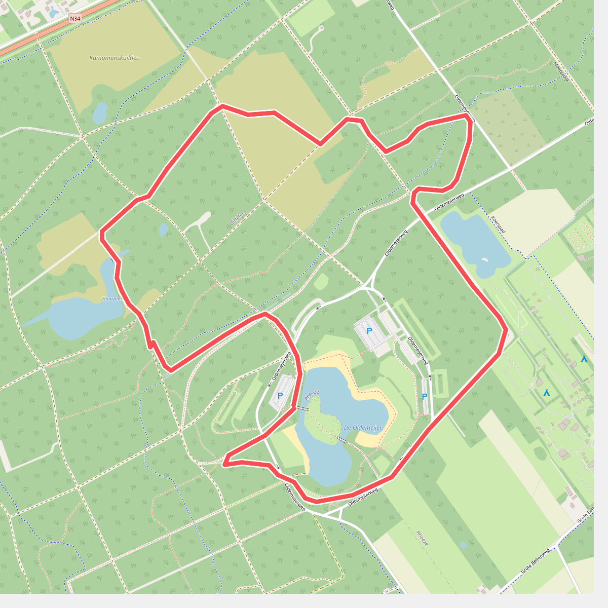De Oldemeijer - Rood (Haarplasroute)