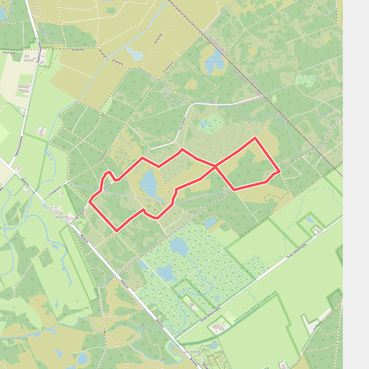 Wandelroute Ganzenpoel