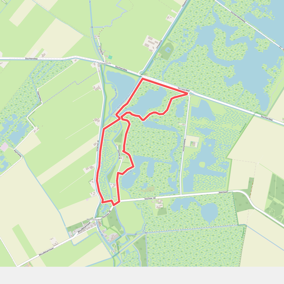 Wandelroute Ae's Woudbloem Scald Ae