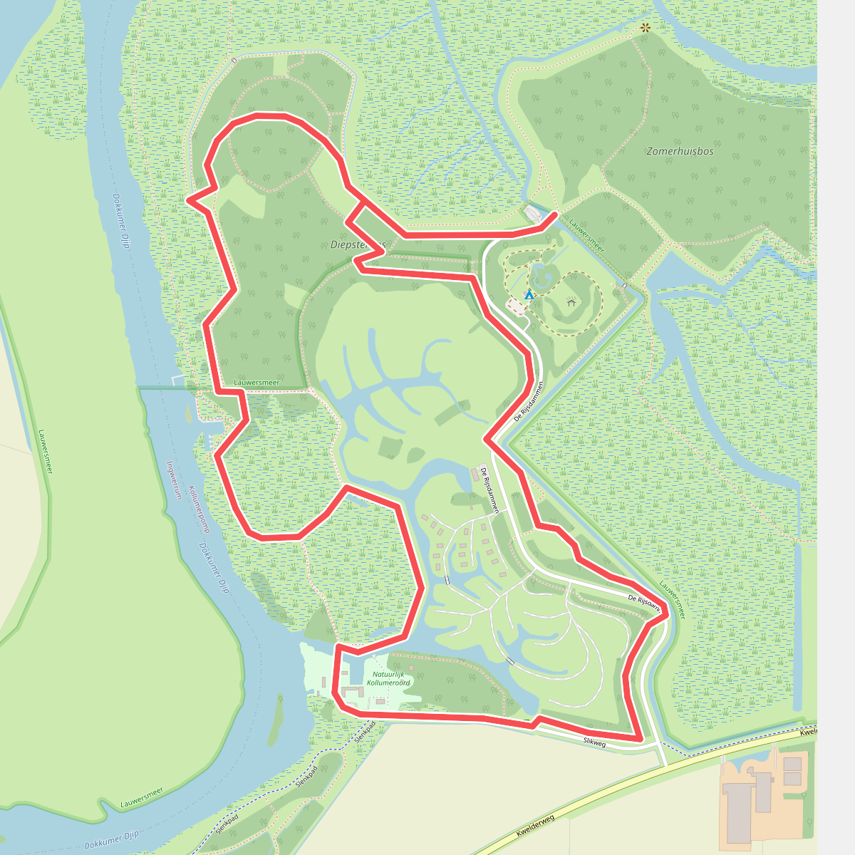 Wandelroute Diepsterbos