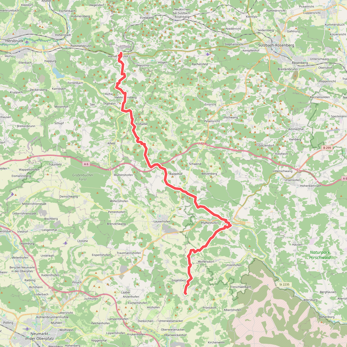 Gelbkreuz (Erzweg Birgland Schlaufe)