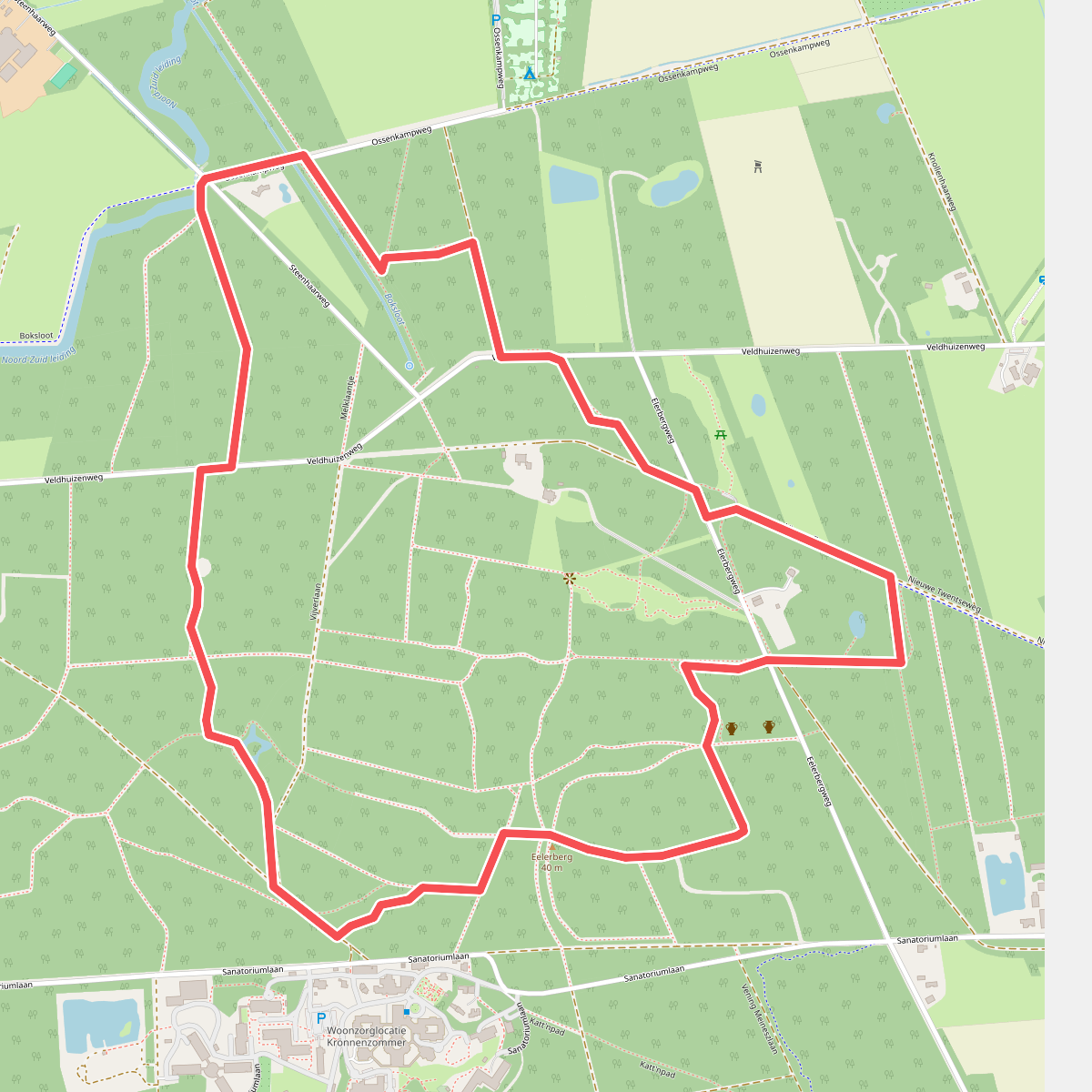 Wandelroute Eelerbergwandeling